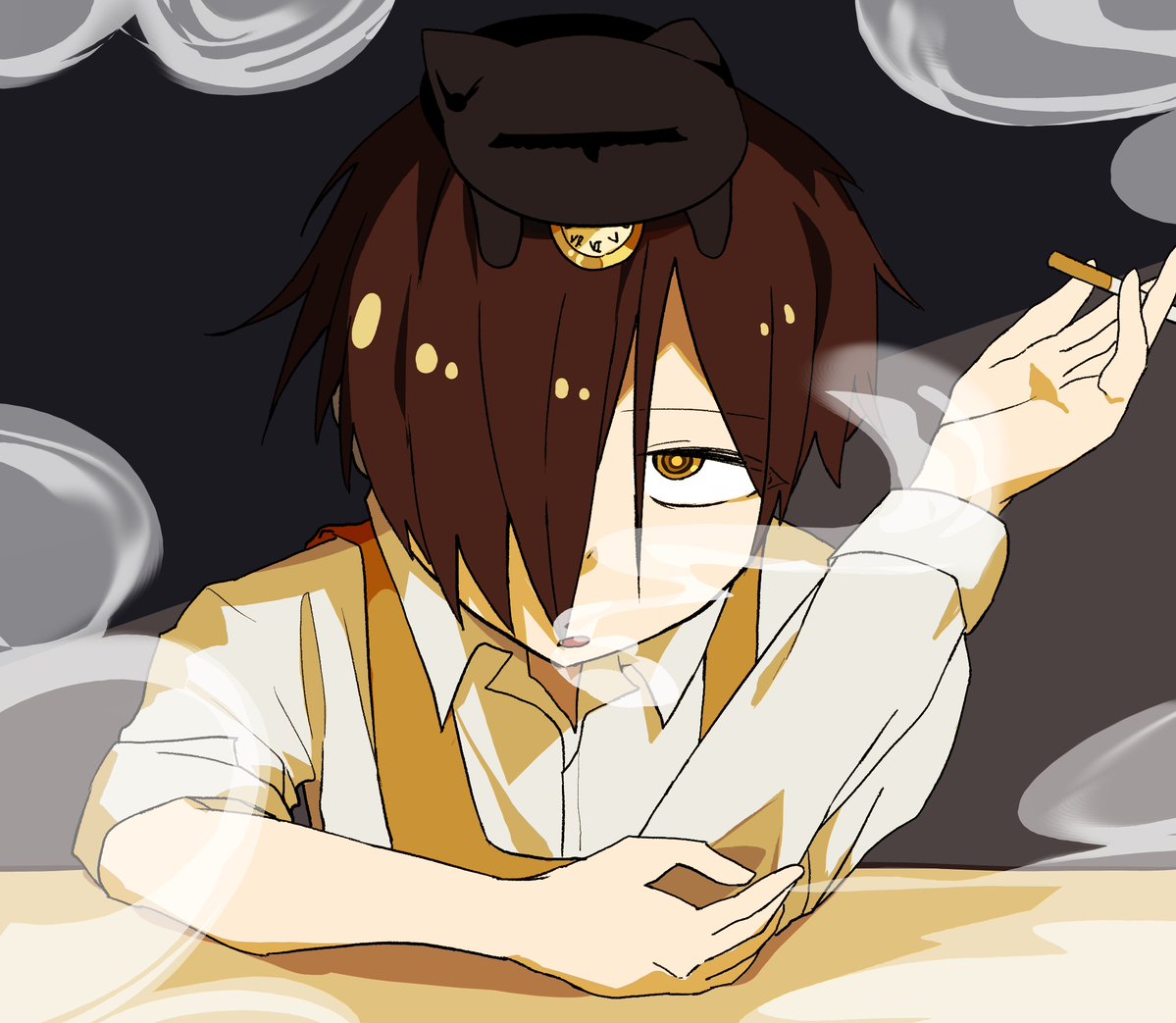 diknorem2's tweet photo. #萎人ん家　FA
ジンさん、お店の中でタバコ吸わないでください！ https://t.co/iBLIXKOqd5
