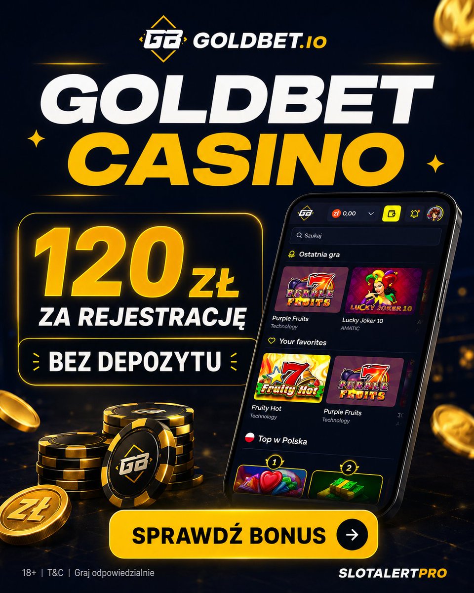 slotalertpro's tweet photo. 🔥 GoldBet: 120 zł za rejestrację bez depozytu

Załóż konto i sprawdź bonus w panelu 👇
https://t.co/dwHJenSB2x

🔞 18+ T&amp;C. Graj odpowiedzialnie. https://t.co/qgrqvAuoZq