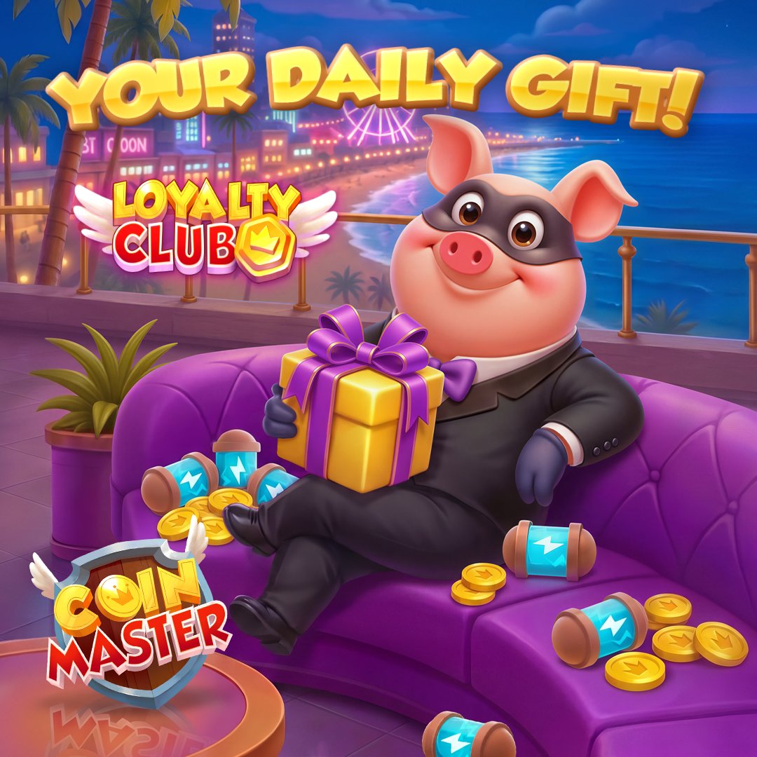 CoinMasterGame's tweet photo. An amazing gift is waiting for you in the Loyalty Club for a limited time!  GO GRAB IT NOW!---> https://t.co/MoCvoFpqKc

*Village 210+ https://t.co/KnIJDuDMla