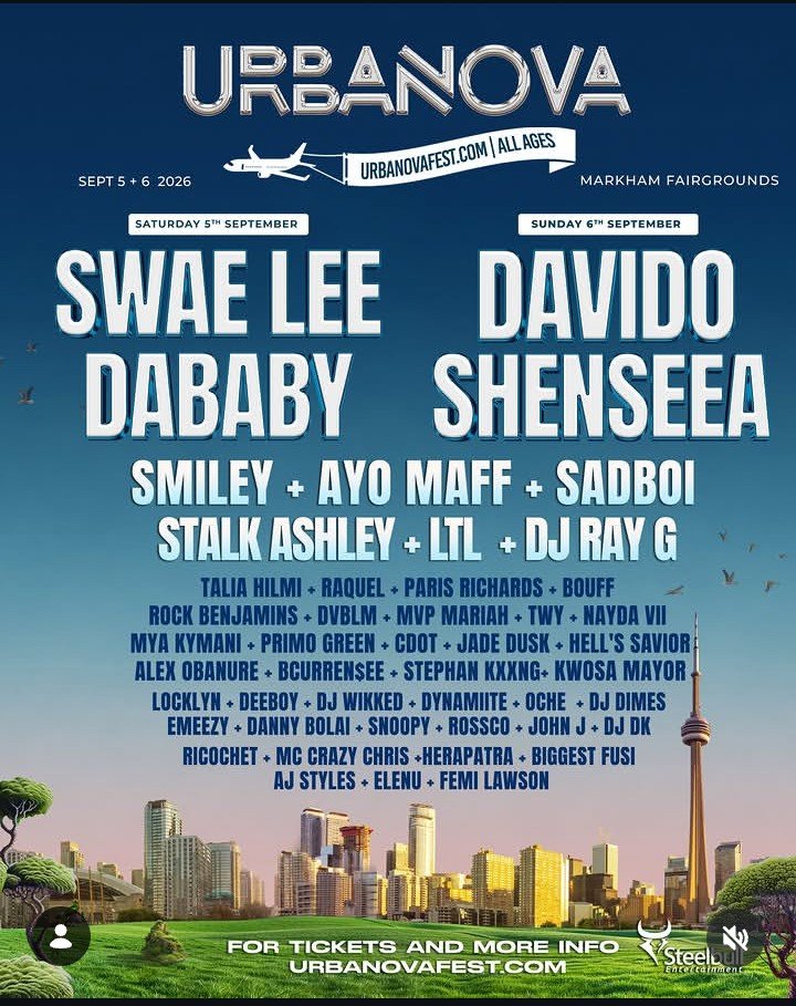 DaVidoCharts's tweet photo. URBANOVA announced their full lineup.🇨🇦 https://t.co/YCe4y7o8L0