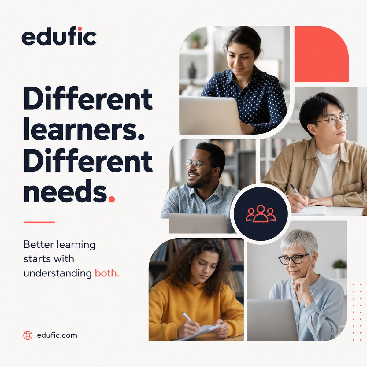 eduficdigital's tweet photo. Different learners need different learning.
Edufic designs custom eLearning around real roles, contexts and performance goals — from new hires and frontline teams to managers and experienced professionals.
#Edufic #CustomELearning #DigitalLearning #LND https://t.co/ZnWwgAZl7g