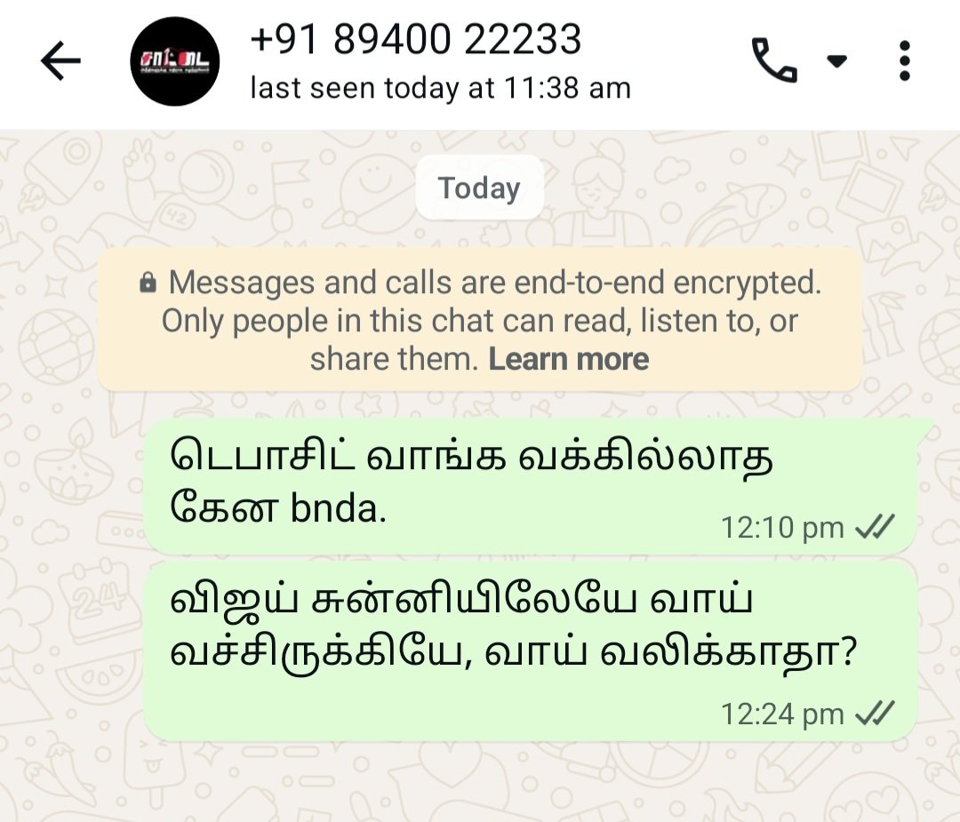 TamilArasa5602's tweet photo. கேள்வி கேட்டிருக்கேன் 
பதில் சொல்லு bro @Saattaidurai https://t.co/buj8fpP3gH
