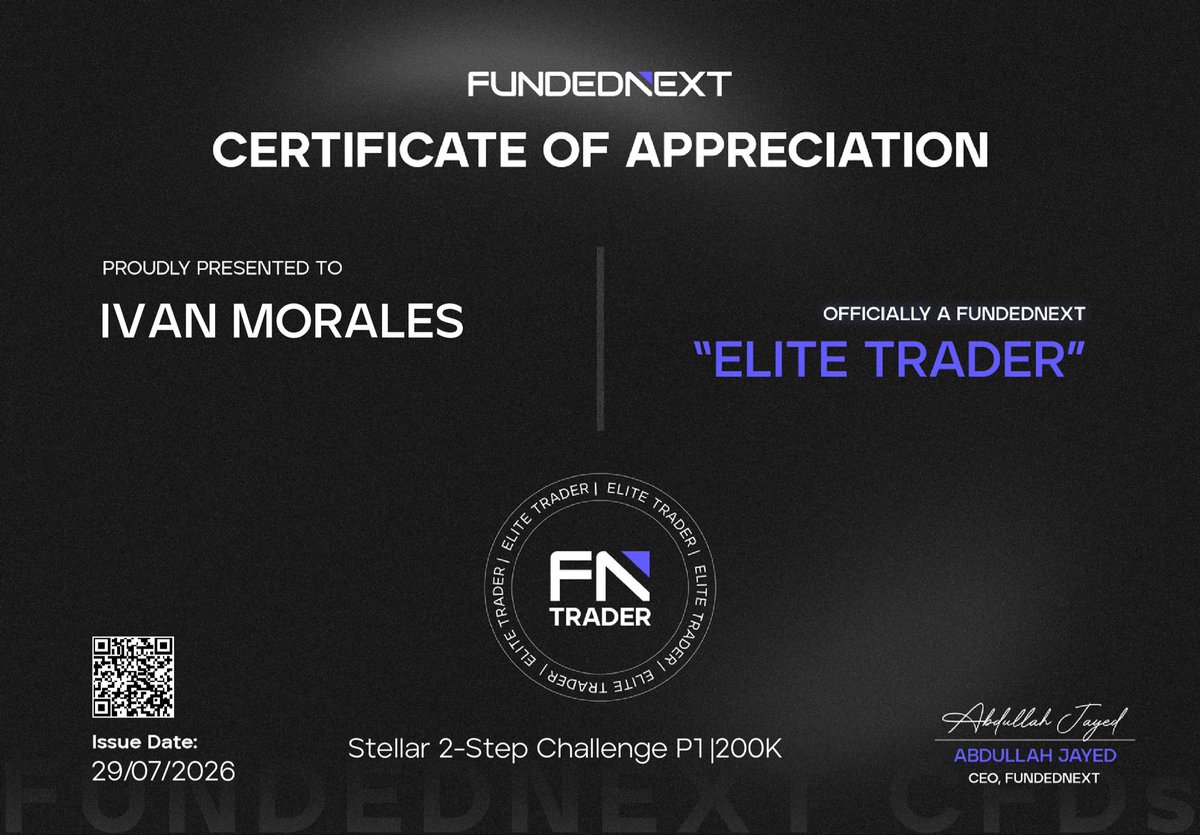 IIvanIM's tweet photo. Secured this $200k funded with @FundedNext 

When the skill is there scaling is only a matter of more capital and that's exactly what I'm doing across prop firms 

Gold trade was lower probability because there was no HTF key level and I anticipated the smt forming before confirmation but these were the 2 trades that took me out of DD and passed 

Next update will be payout 

$200k @FundedNext  ✅️
$300K @fundingpip ✅️