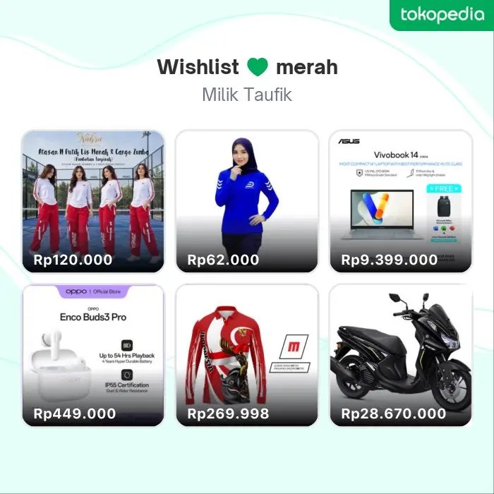 Twaldy2's tweet photo. Coba cek Koleksi merah, yuk! Ada barang-barang menarik yang sudah aku pilihin di sini. https://t.co/yE47VnVGVc https://t.co/WYdAJcgJ1c