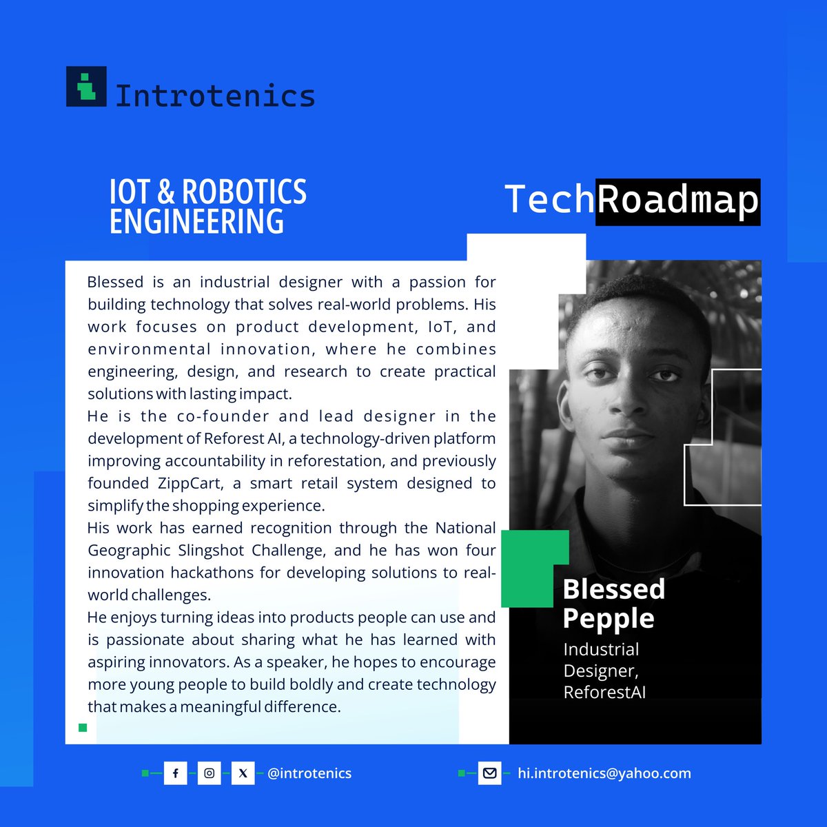 introtenics's tweet photo. Have you met an industrial designer before? 🤔

Check out @bigboy_designer 👇

#IoT #TechRoadmap #TechCareers #Inttotenics https://t.co/B2U0ipKWcE