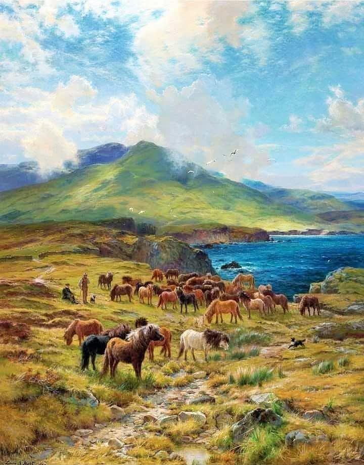 dinamittEros's tweet photo. Sol de las Tierras Altas.
Louis Bosworth Hurt.
Ashbourne, 1856-1929, Darley Dale.
Pintor inglés. https://t.co/9PlbBv8e9C