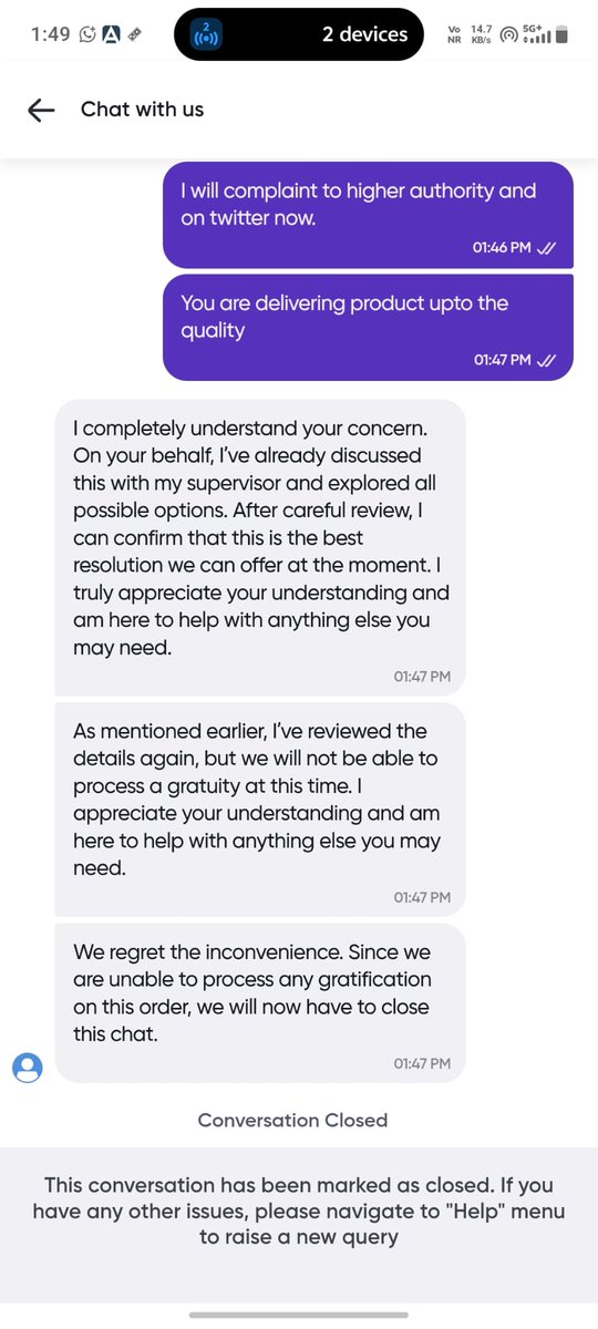 hardeepverma14's tweet photo. Dont use instamart.

I bought diapers from instamart.

Received package in torn condition.
But no return or exchange initiated by them. Even chat also closed.
#instamart 
@instamart_it can you look into this matter.
#cheapservice https://t.co/zeU31eMJxP