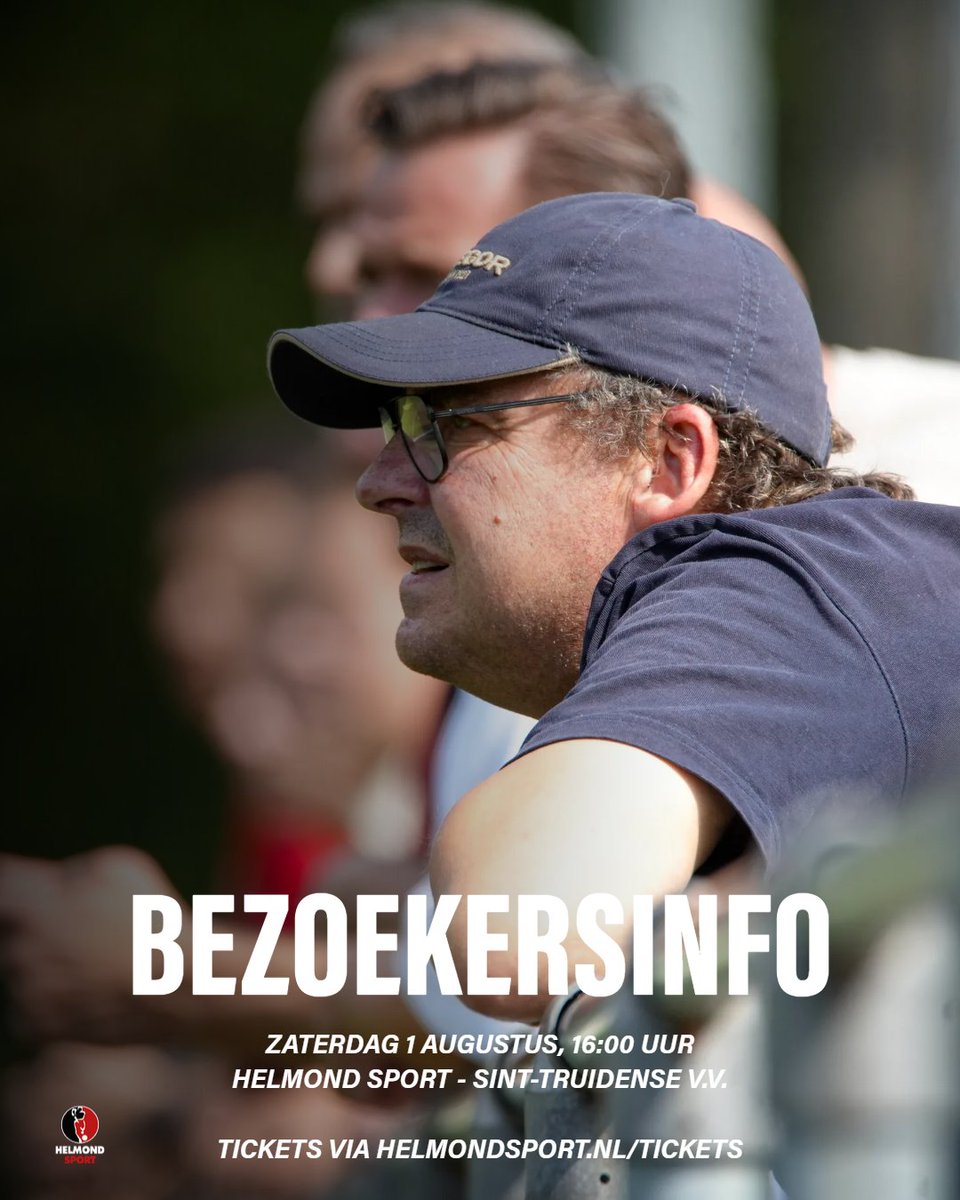 HelmondSport's tweet photo. 𝙕𝙞𝙚𝙣 𝙬𝙚 𝙟𝙤𝙪 𝙯𝙖𝙩𝙚𝙧𝙙𝙖𝙜?

Aankomende zaterdag 1 augustus wacht de laatste test voor Onze selectie. Om 16.00 uur wordt er afgetrapt in het MySteel Stadion. Dit moet je weten voor je bezoek:

🚗 Parkeren op P2, vol = vol. Kom bij voorkeur op de fiets.
💳 Betalen kan 𝗮𝗹𝗹𝗲𝗲𝗻 𝗺𝗲𝘁 𝗽𝗶𝗻/𝗯𝗲𝘁𝗮𝗮𝗹𝗸𝗮𝗮𝗿𝘁.
🎟️ De Fanstore is voor de wedstrijd geopend tot 14:00 uur voor ticketverkoop. Contant betalen mogelijk. Adres: Elzaspassage 43, Helmond.

15:00 uur - Stadion open
15:00 uur -𝗗𝗮𝗴𝗸𝗮𝘀𝘀𝗮 𝗼𝗽𝗲𝗻 𝗯𝗶𝗷 𝗶𝗻𝗴𝗮𝗻𝗴 𝗢𝗠𝗢 (Betalen kan alleen met pin/betaalkaart)
16:00 uur - Aftrap Helmond Sport – Sint-Truidense V.V.

Scoor je tickets via https://t.co/GzoipUbljr of kom langs in Onze Fanstore!