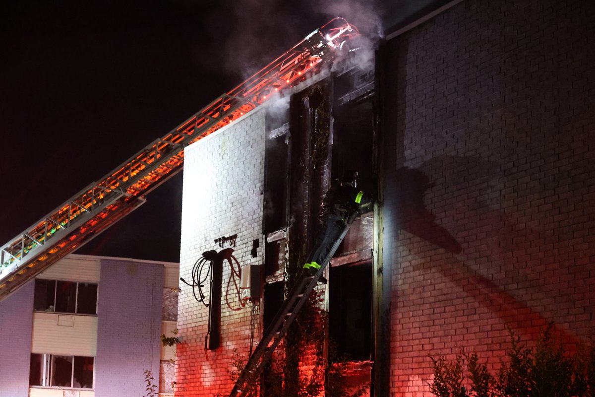 IFD_NEWS's tweet photo. the floor resulting in an activated May Day 13 minutes in.  The firefighter was quickly extricated, checked on scene and returned to work on the blaze. The fire was brought under control at 00:36 AM with extensive overhaul needed. Searches inside the structure for possible https://t.co/ddu16m0q4j