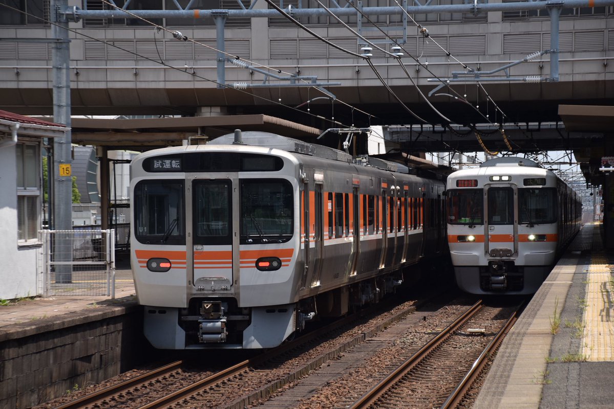 6627nena's tweet photo. 2026/7/30   刈谷駅
試8532F 315系U1編成NG出場試運転
 #315系U1編成 
 #NG出場試運転 
 #試8532F
 #刈谷駅 https://t.co/fBkWkoxoSX