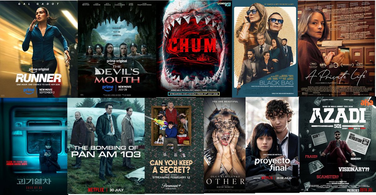 MovOTTFun's tweet photo. 2/3
#PrimeVideo
#LoveOhLove T
#Runner E
#TheDevilsMouth E
#GhostTrain Kor
#Other Fr
#JioHotstar
#BlackBag E
#FindYourFriends E
#LionsGatePlay
#Chum E
#HBOMax
#TheDrama E
#OTT #webseries July 31st wk
#AhaVideo
#Azadi501 Tel
#JioHotstar
#HeartBeat S3 T
#CanYouKeepASecret? S1 E https://t.co/PHsw5KzzBl