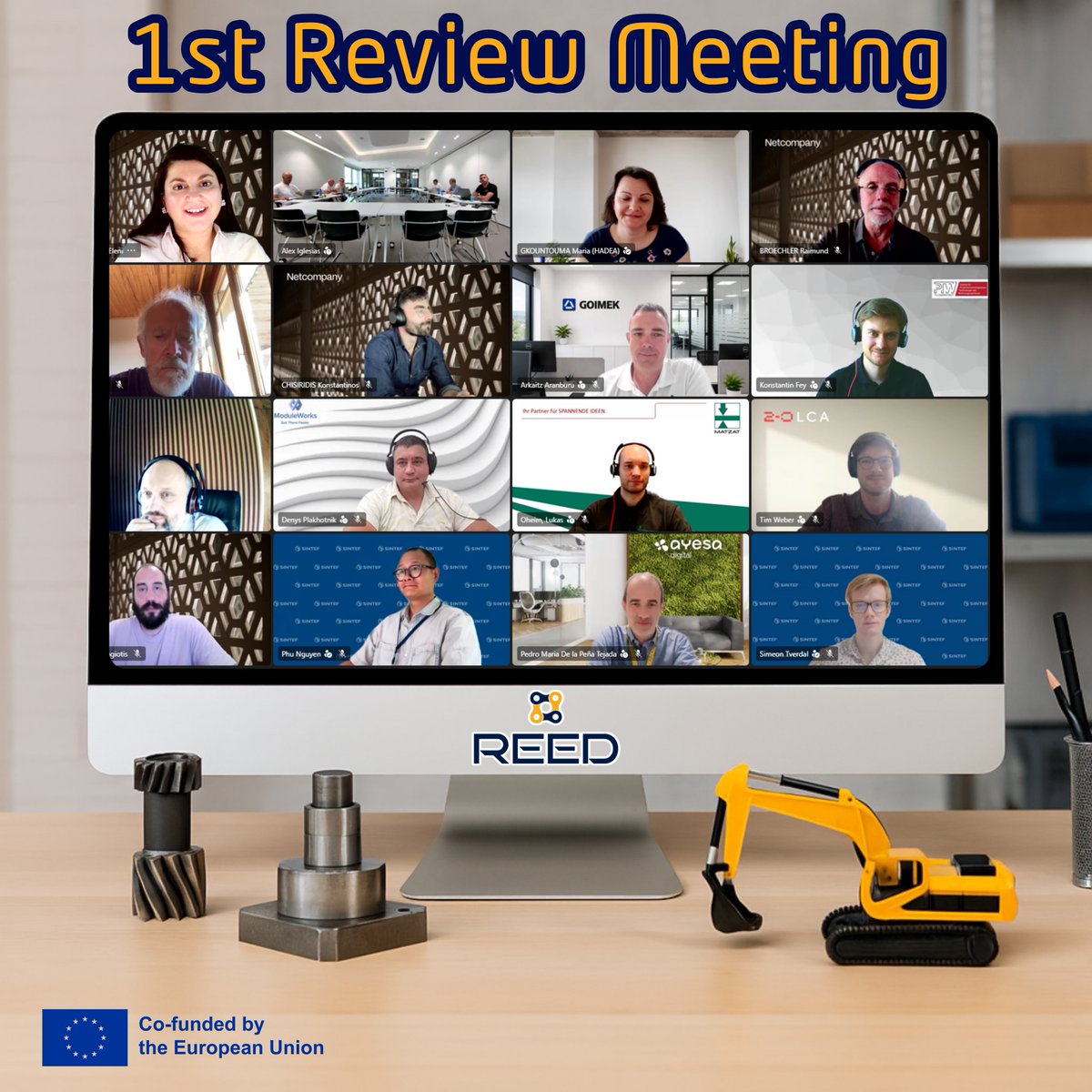 ReedEUProject's tweet photo. 🎯Another milestone for #REED_EU! 🚀
Our consortium successfully completed the 1st Official Review Meeting, showcasing progress towards smarter, connected and sustainable manufacturing.
🔗 https://t.co/9hQDKd8Qvl
#SmartManufacturing #MaaS #HorizonEurope https://t.co/kdRoNJ33RM