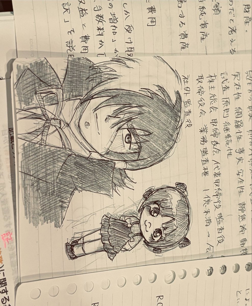 gapu_dev's tweet photo. 前期のテスト終わったー！

勉強中落書きで描いたブラックジャックとピノコちゃん
久しぶりに絵描いた https://t.co/0j2OckdvSd
