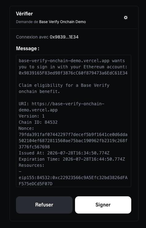 Solmetaxxx's tweet photo. 🚨 EARLY OBSERVATION

Most airdrops have rewarded wallet activity.

Not necessarily real participation.

That may be starting to change.

Base is testing Base Verify, an onchain identity layer that allows users to prove they're a unique participant without exposing personal information or relying on traditional KYC.

The current demo lets users:

• Verify eligible accounts
• Sign an onchain proof
• Claim a demo reward
• Prevent duplicate claims from the same individual

The interesting part isn't the demo itself.
It's the infrastructure behind it.
For years, protocols have struggled with Sybil attacks, where thousands of wallets compete for allocations meant for real users.
That doesn't just dilute rewards.

It also makes community growth harder to measure.

If identity primitives like Base Verify mature, future ecosystems could shift from rewarding wallet volume to rewarding verified contributors.

That opens the door to better airdrops.

More meaningful governance.

Stronger reputation systems.

And a network where one person can finally matter more than one thousand wallets.

The biggest upgrades in crypto often begin quietly.

This feels like one of them.

https://t.co/cgur0OV3Px