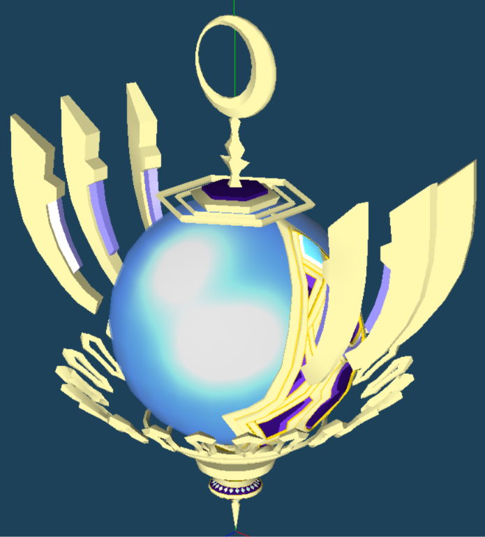 Air_Clone_Ex's tweet photo. 【グラブル制作】【アクセサリ】    
【夜月幻鏡の水晶】  
次の２つ目のハーヴィンのアクセサリは水晶です。 
その水晶は考えて作ってみました。
これでアルルメイヤのアクセサリの制作を２つ作り済みました。 https://t.co/4cWoNAyreL