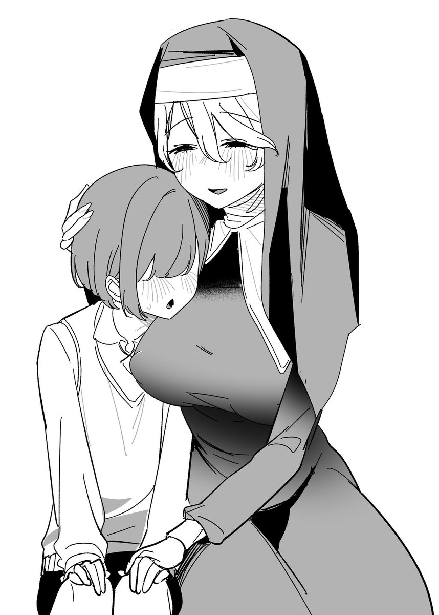 R18_9019's tweet photo. 次の作品はシスター×ショタで行こうと思ってるんですが、お姉さん系シスターをメインで描きたかったのに、話を詰めているとどんどんメスイキショタがメインになっているような気がしてこのまま進んでいいものか悩ましいです https://t.co/uJS7ugBJjX