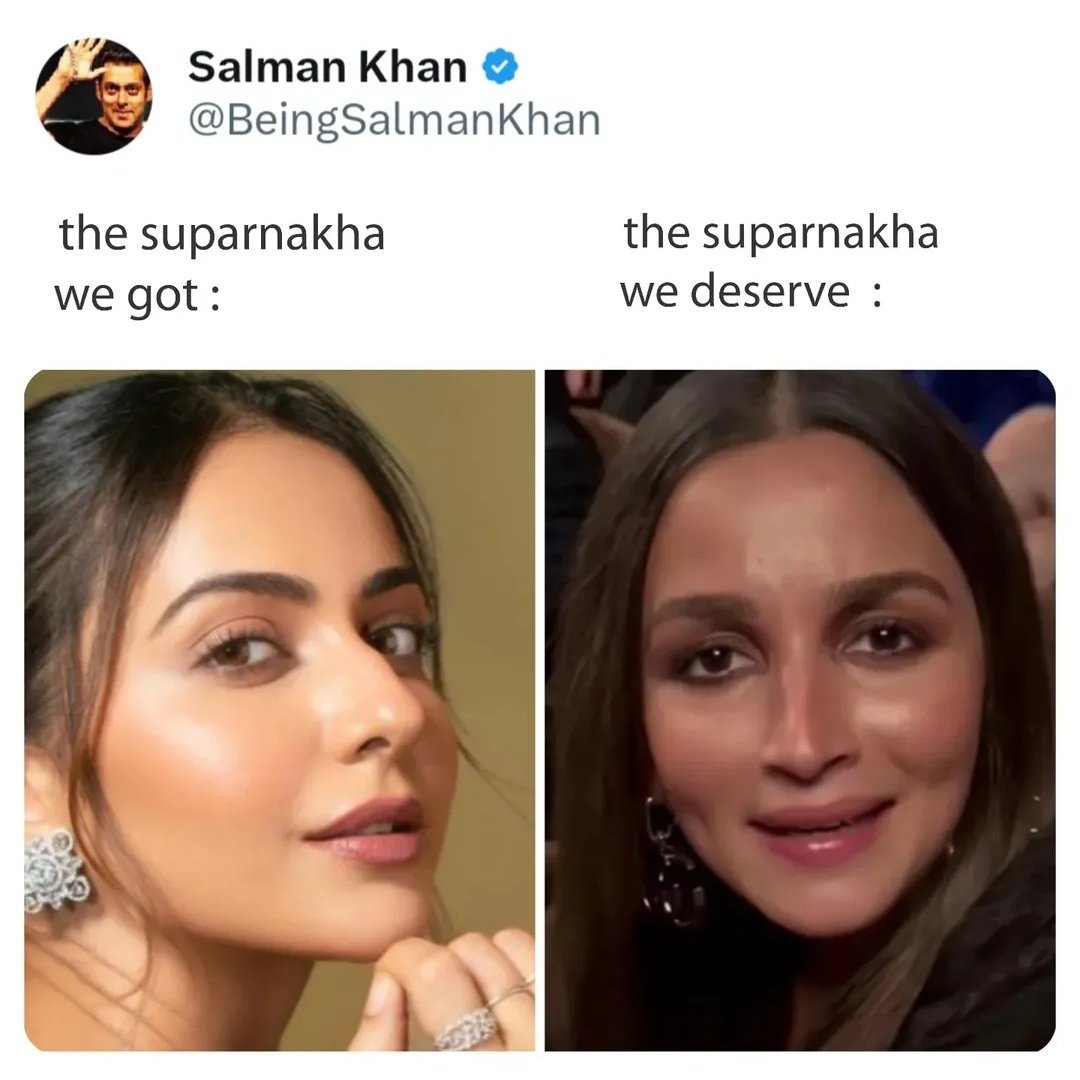 komolikabasu_'s tweet photo. The Surpanakha we deserved

#Ramayana https://t.co/sZT9NCvAXI
