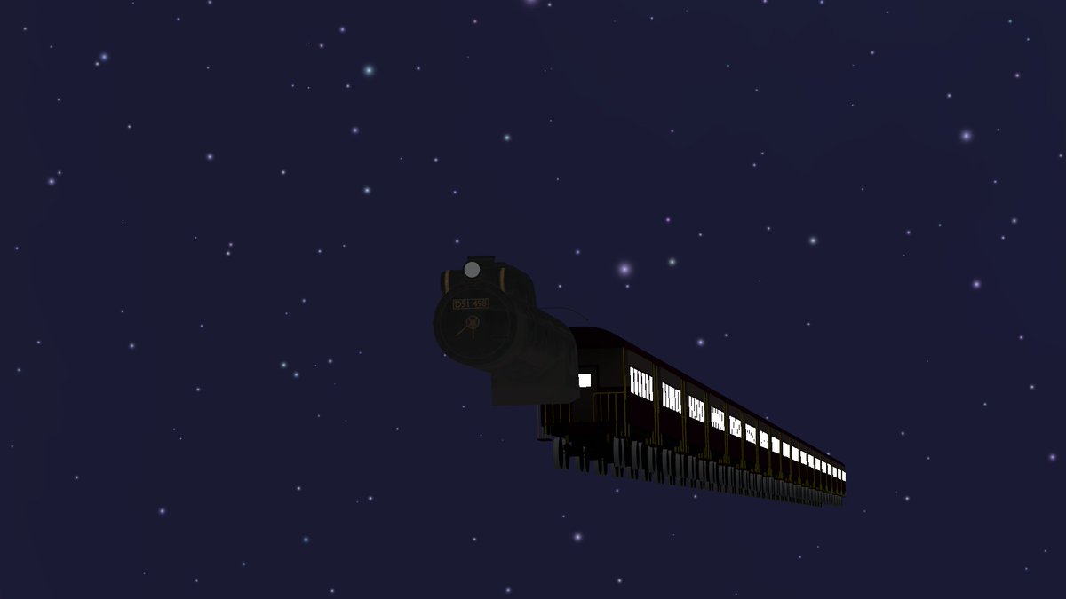 With_upon_star's tweet photo. 星に願いをの電車が突っ込んで壊れていた二階に安全策とテラス席が出来ました！テラス席からは宇宙と宇宙を駆ける機関車を見ることが出来ます！...機関車の修復はまだ間に合っていないようですけどね...w
#VRChat #星空の一杯 https://t.co/hj1E853jEI