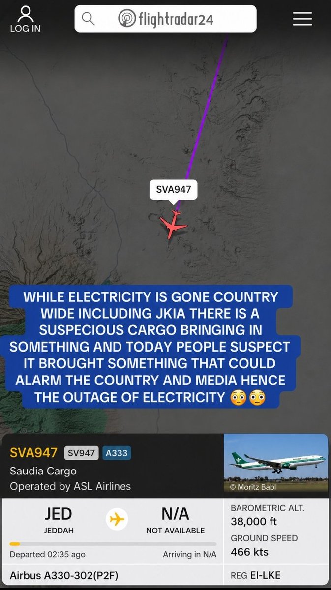 Realkangethe's tweet photo. BREAKING....!!

VIA: INBOX 📥

"Something suspicious landed at jkia after the power outage"

Genzs intelligence is on another level, we will fix this messed country once and for all. https://t.co/1bjnAQ5jqh
