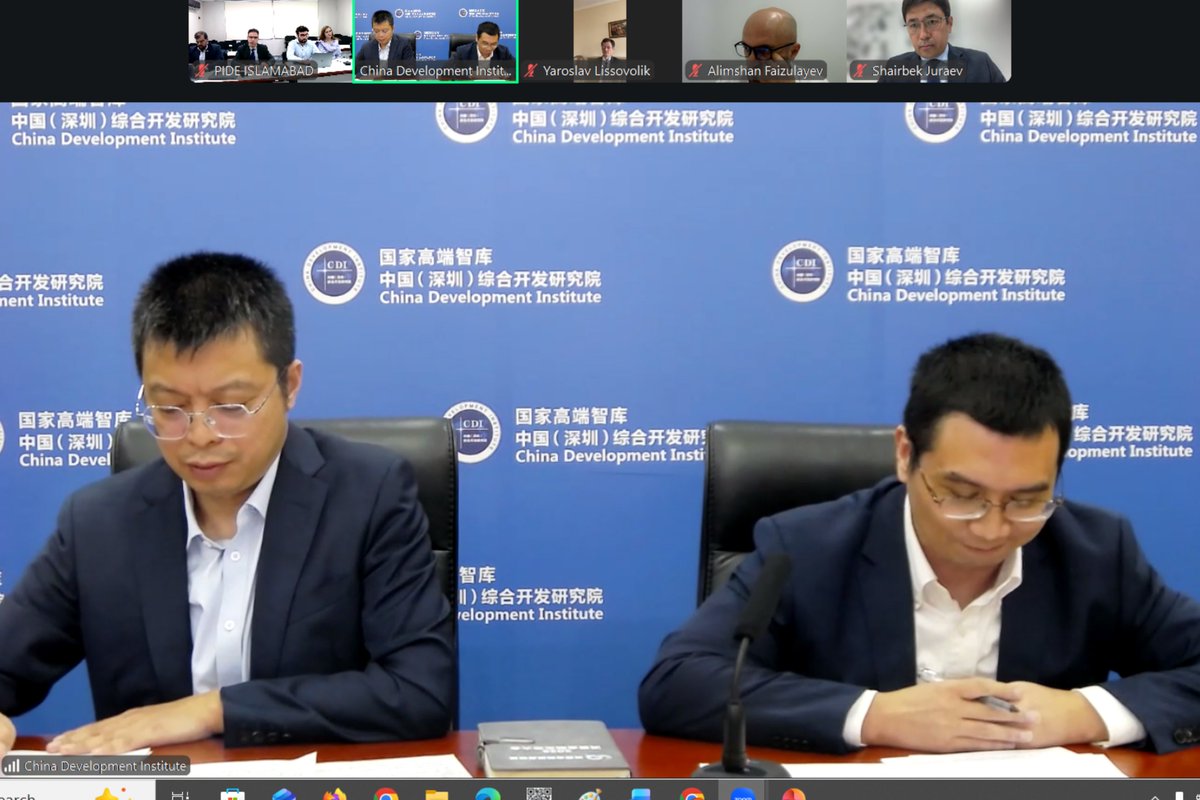 coecpec's tweet photo. CoE-CPEC recently joined a China Development Institute webinar on the proposed SCO Development Bank. Executive Director, Dr Syed Hasanat Shah shared insights on operationalising the initiative, its regional benefits, and key safeguards for successful establishment. #CoECPEC #CPEC https://t.co/PWwqyynawq