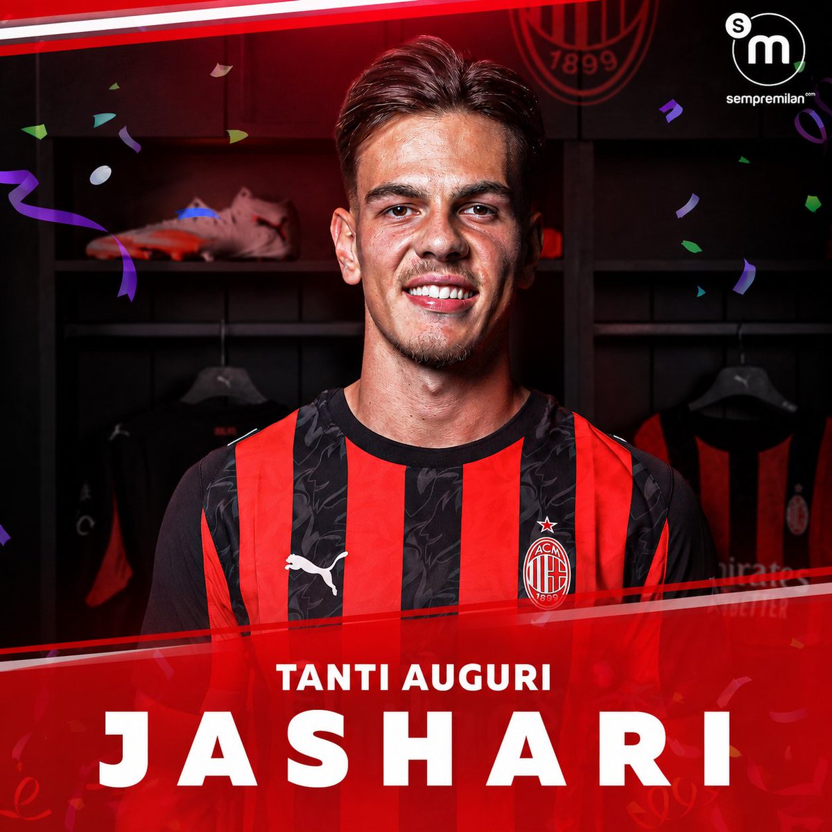SempreMilanCom's tweet photo. 🎂 Happy birthday to Ardon Jashari! 

🎉 The #ACMilan midfielder turns 24 today. https://t.co/bWtO7HnXBn