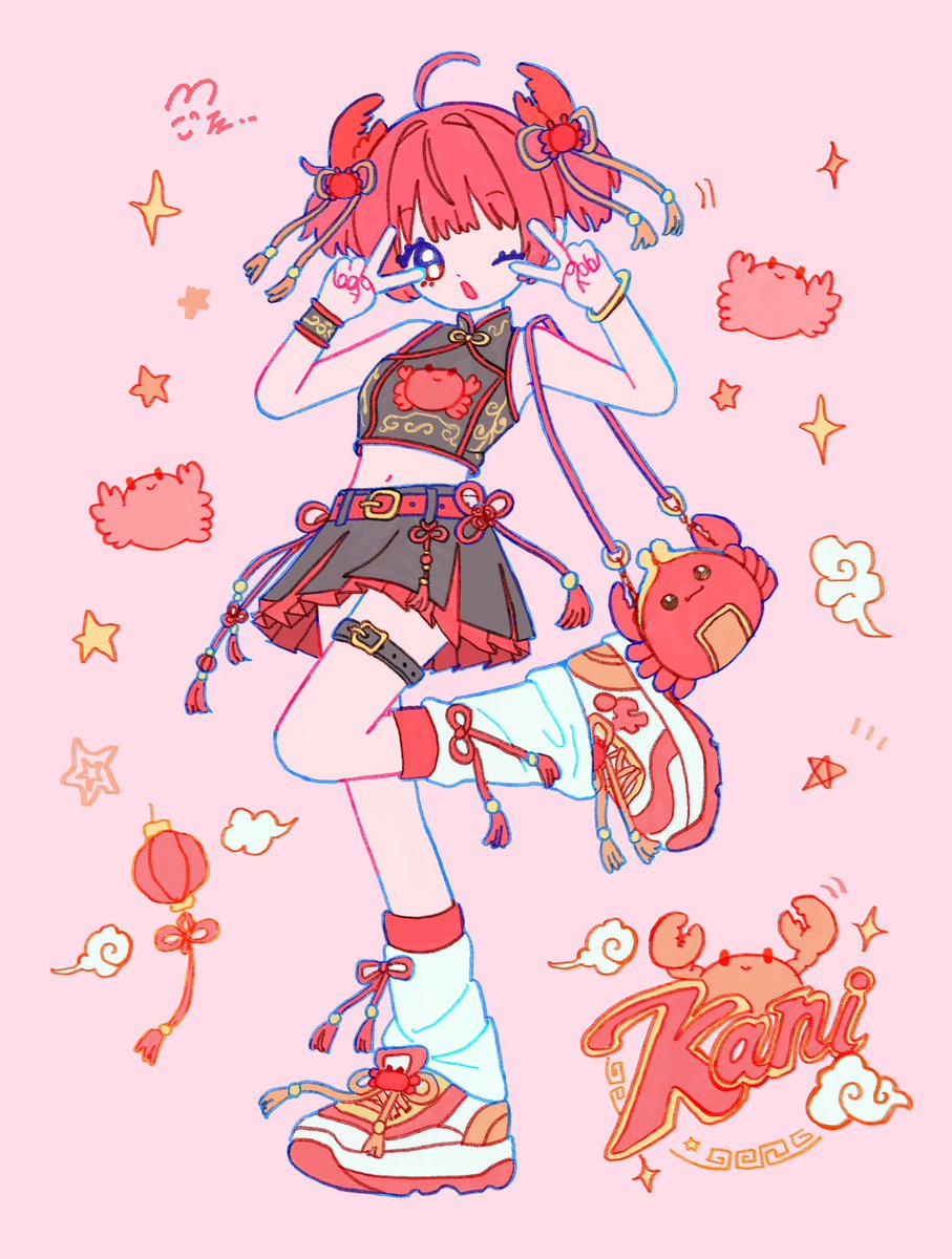 ike_usa's tweet photo. #illustrationㅤ 
 #イラスト 
 #oc 

中華v🦀( '-' 🦀v )ｶﾆﾁｬﾝ https://t.co/uN6bc3VnRP