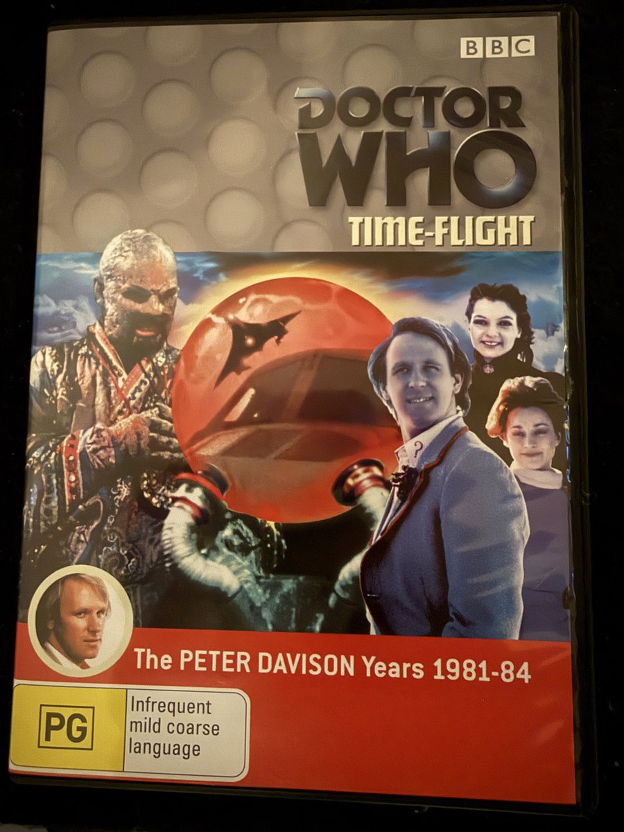 TheRealGreggles's tweet photo. Interesting episode with the Concorde flying through a portal. Maybe that’s what happened to MH370 😜
I’m finding it hard to warm to Peter Davison. Hard to beat Tom Baker I think https://t.co/dGF4siGHfd