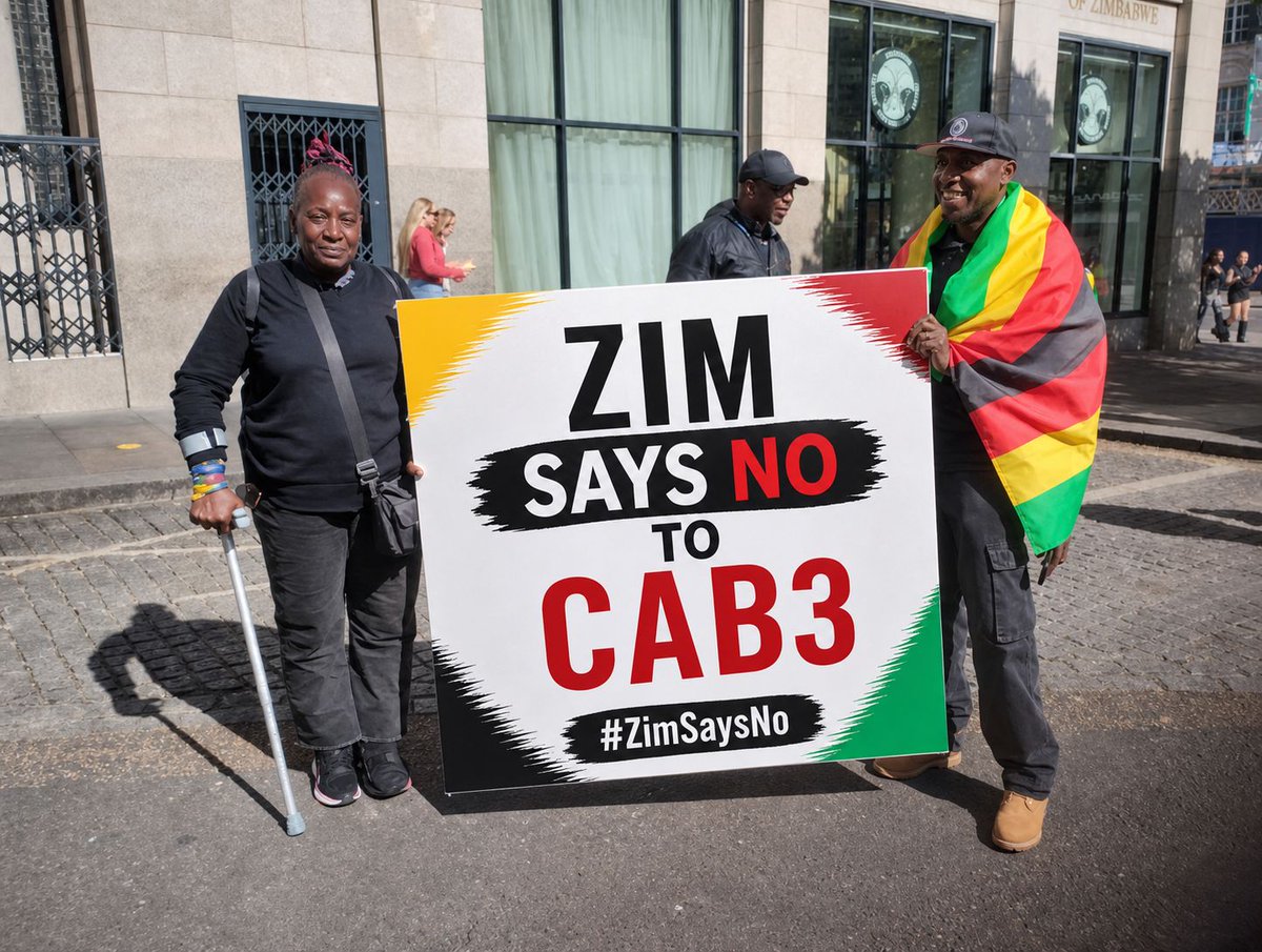 JenjeJosephine's tweet photo. ZIMBABWE 🇿🇼 is in dictatorship that does not observe  democracy and the rule of law. Refusing  people to express themselves through a peaceful planned demonstration against the bill signed into law - CAB3 is a sign of insecurity.
#MajorityAreSayingNo
#NoTo2030CAB3CAA3
#1Man1Vote https://t.co/ZOb1ekp3NT