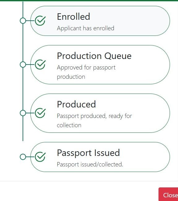 UcheGeorgeMbara's tweet photo. @nigimmigration Hello NIS, my passport has shown “Passport Issued” since April 29, 2026. My supporting documents were delivered to the Ottawa High Commission on July 6, but the return envelope tracking is still inactive. Kindly assist with an update on the dispatch status. Thank you. https://t.co/qp7JiPoy4A