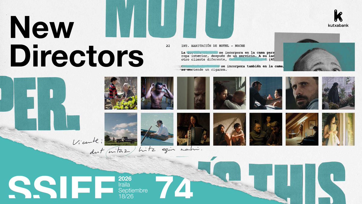 sansebastianfes's tweet photo. #74SSIFF 🆕 Catorce cineastas de Alemania, Bulgaria, Chile, Corea del Sur, España, Irán, Japón, Kazajistán, México, Noruega, Reino Unido, Ucrania y Taiwán presentarán sus primeros y segundos largometrajes en #NewDirectors.

🏆 Todas las películas de la sección competirán por el Premio @kutxabank-New Directors dotado con 50.000€ y optarán al Premio @DAMAutor de la Juventud.

🎊 'El mal hijo’, ópera prima de Jaime Lorente, inaugurará la sección, mientras que 'Florid', el debut de Billy Lumby, la clausurará.

🌐 https://t.co/NlbObj60q5