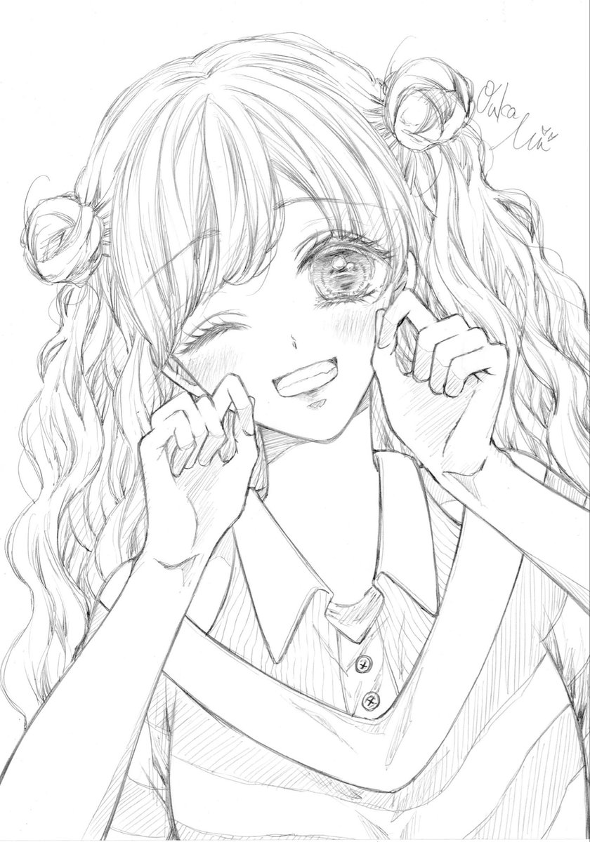 こんばんは🌙*ﾟ 今日も新規イラストです︎✿·͜· 自分的に好みな感じに