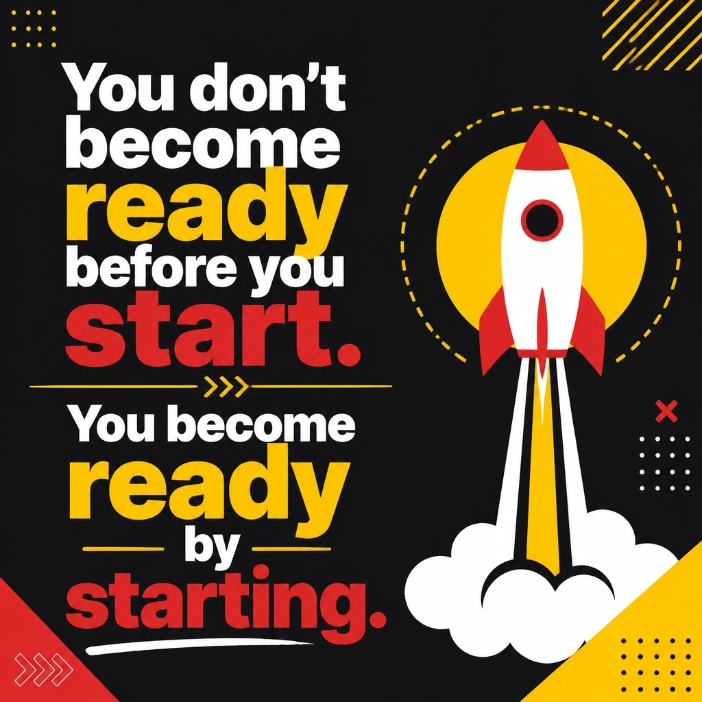 grow_your_biz's tweet photo. Perfection is a trap. The Preparedness Paradox: you become ready by starting. Launch the MVP. Learn in public. Iterate fast. What's one step you can take TODAY? 👇 #PreparednessParadox #JustStart #GrowthMindset #GrowYourBiz https://t.co/mIzjQkIR7S