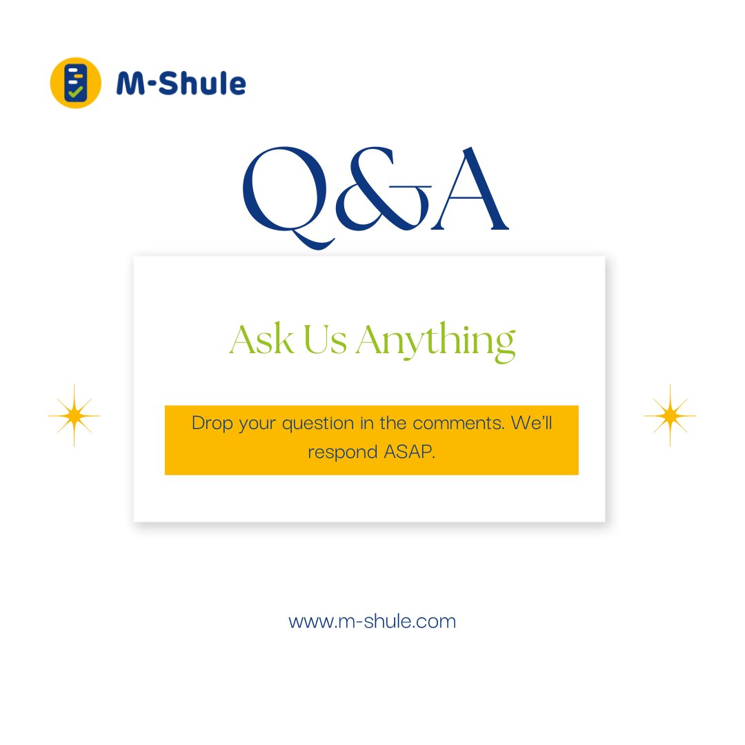 OurMShule's tweet photo. The floor is yours today!

Whether you're curious about digital learning, learner engagement, accessibility, instructional design, AI in learning, or M-Shule, we're all ears. Leave your question in the comments, and we'll respond ASAP.

#EdTech #Digitallearning #MShule https://t.co/BKK4VfDlk2