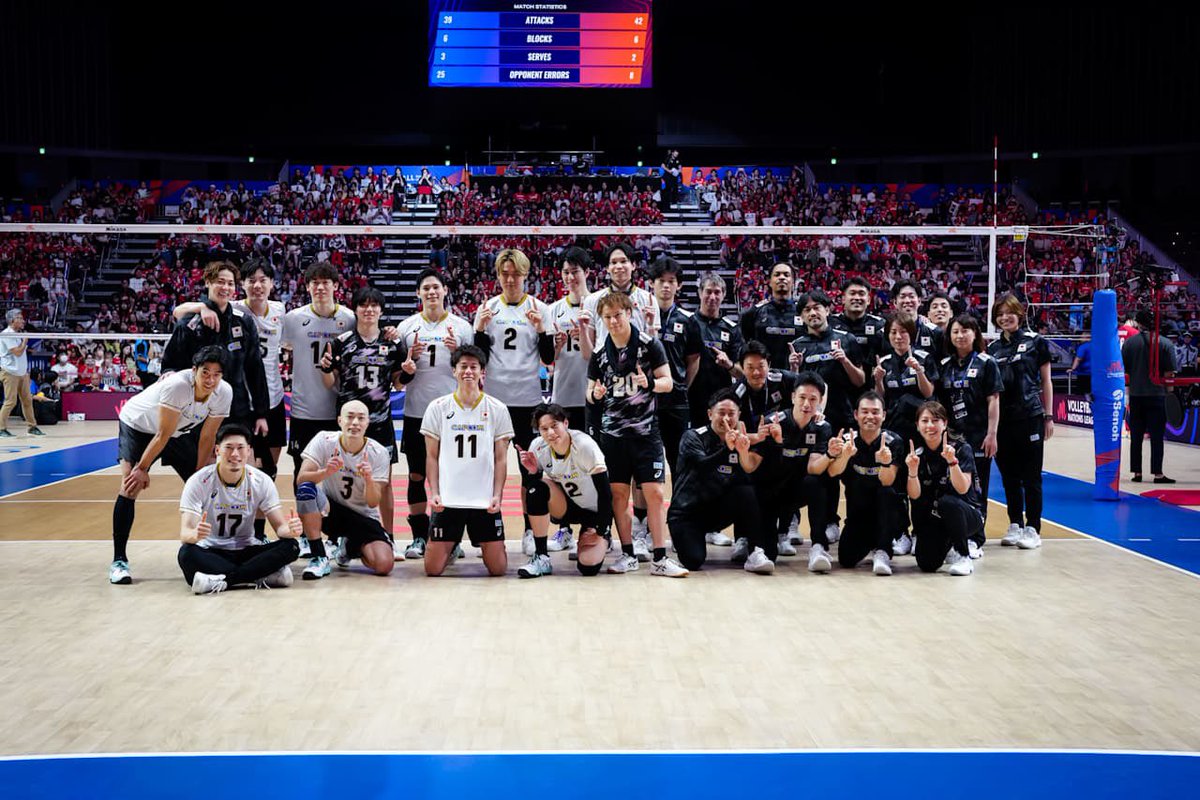 tj_canino's tweet photo. 🇺🇸USA SWEEPS DEFENDING WORLD CHAMPION 🇮🇹ITALY! 
 
NEXT UP: A HIGH-STAKES SEMIFINAL SHOWDOWN AGAINST UNDEFEATED 🇯🇵JAPAN! 

EXCITING 🤩🍿 #VNL2026 https://t.co/tcp8STijEZ