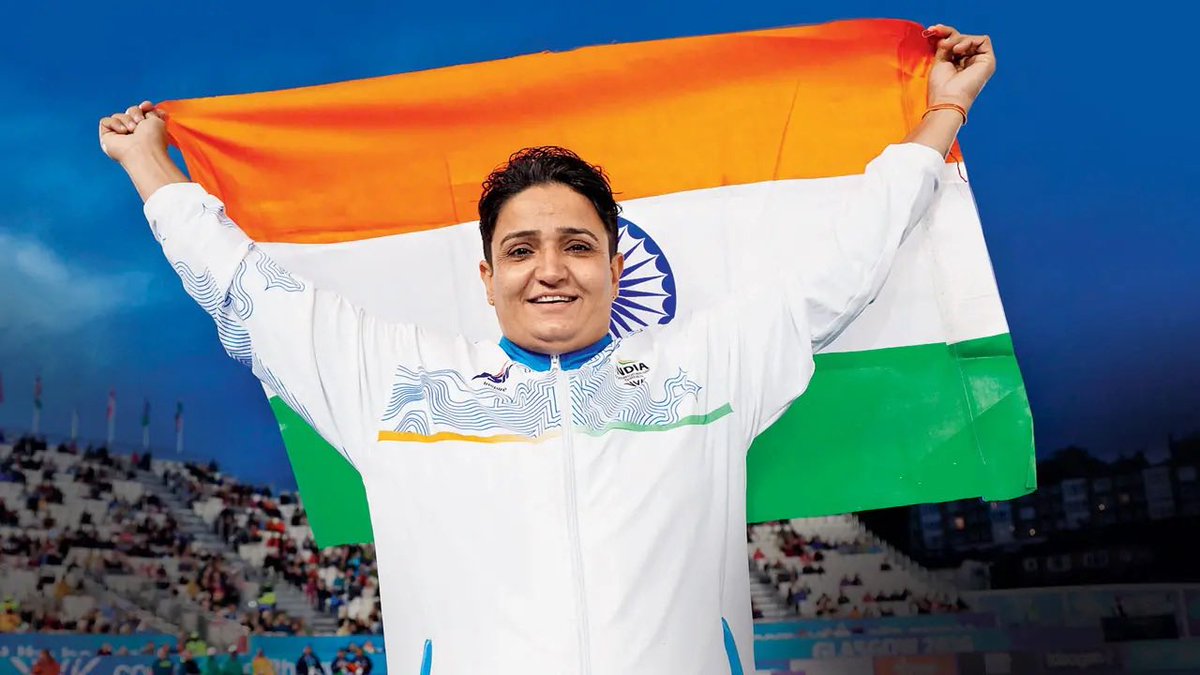 lakshmiunwomen's tweet photo. नारी तू नारायणी, कभी न माने हार। साहस तेरा देखकर, होती जय जयकार।।

Sharmila Dhankar’s journey is a powerful testament to the indomitable spirit of India’s #NariShakti.
Abused and abandoned by her alcoholic first husband for giving birth to two daughters, she was forced out of her home when her younger child was just 37 days old. Yet, adversity could not define her. She rebuilt her life with the unwavering support of her parents.
Her second marriage marked a new beginning. Encouraged by her husband to pursue sports, Sharmila discovered her true calling, and never looked back.
From finishing fourth at the CWG 2022 to winning gold at the Fazza International Para Athletics Championships 2026, and now at CWG2026, she has etched her name in history as India’s first-ever para athlete to win a Commonwealth Games gold medal.

Her greatest victory, however, extends beyond the podium. Her daughters, now aspiring athletes themselves, a javelin thrower and a long jumper, dream of representing India and winning medals with their mother.
Sharmila’s story is more than one of sporting excellence. It is the story of a courageous woman who turned pain into purpose, challenges into strength, and courage into sporting history. 

She reminds us that when a woman refuses to surrender, no force can stop her rise. No glass ceiling is too high for her. No medal is beyond her mettle.

नारी तू ऊर्जामयी, नारी तू तो ताप। तेरे गुण, देवत्व को, कौन सका है माप।।

#Sharmila #SuperWoman #Nari #India #Shakti #Durga #Glasgow2026 #CWG2026 #Gold