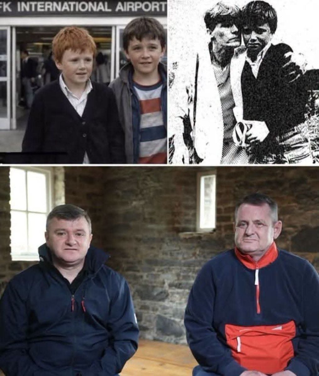 HannahIamthest1's tweet photo. Seen on Faceache and redeployed here.
Two Dublin boys left home to play before dinner.

The next time their parents saw them...

They were returning from New York.

In August 1985, ten-year-old Keith Byrne’s mother told him not to go far because dinner was nearly ready.

Keith met his 13-year-old friend, Noel Murray, and the two boys began an adventure so unbelievable that even Margaret Thatcher reportedly questioned whether it had really happened.

They had no passports.

No tickets.

Almost no money.

But Keith had one dream.

He wanted to travel to America and meet B.A. Baracus from The A-Team.

The boys boarded a DART train without paying and travelled from their Dublin neighbourhood to Dún Laoghaire. From there, they slipped onto a ferry to Holyhead, avoided ticket inspectors and caught another train across Britain.

By the time they reached London, they had only a few coins collected from public fountains.

Most children would have turned around.

Keith and Noel went to Heathrow Airport.

They asked a stranger where he was travelling.

“New York,” he answered.

Perfect.

The boys followed passengers toward an Air India flight and told staff that their parents were walking behind them. Somehow, nobody demanded their documents, and the two children boarded a Boeing 747 bound for America.

During the flight, they watched the James Bond film A View to a Kill. They were also served an Indian curry that Keith later remembered as far too spicy.

“The plane was only half full, so no one came near us.”

Hours later, they landed at JFK Airport.

When an official became suspicious, the boys ran. They wandered through the airport before eventually heading outside, amazed by New York’s yellow taxis and enormous buildings.

A police officer stopped them and asked where they were going.

They claimed they were meeting their mother in the city.

After more questions, the truth finally came out.

They were alone.

The boys were taken to a police station while authorities contacted Ireland, Britain and their terrified families. Because an Air India aircraft had been bombed only weeks earlier, officials carefully investigated whether their journey had any dangerous motive.

It did not.

They were simply two children looking for B.A. Baracus.

Air India placed them in a guarded suite at a five-star hotel, where they were given movies, McDonald’s and more food than they could eat.

“They fed us like lords. We loved it.”

Their guards even took them sightseeing and bought them “I Love New York” shirts before they were flown home to an enormous crowd of reporters.