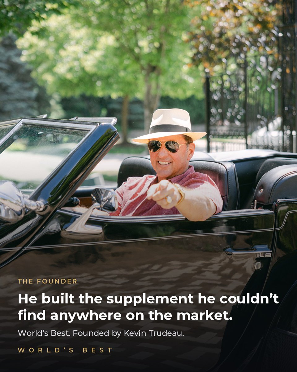 WBNO_Official's tweet photo. He built the supplement he couldn’t find anywhere on the market. ✨
Kevin Trudeau chased the finest of everything his whole life. When it didn’t exist, he made it.
World’s Best. Founded by @thekevintrudeau.
#WBNO #WorldsBest #TheFinest #KevinTrudeau #Founder #ScienceIsNotBetterThanNature