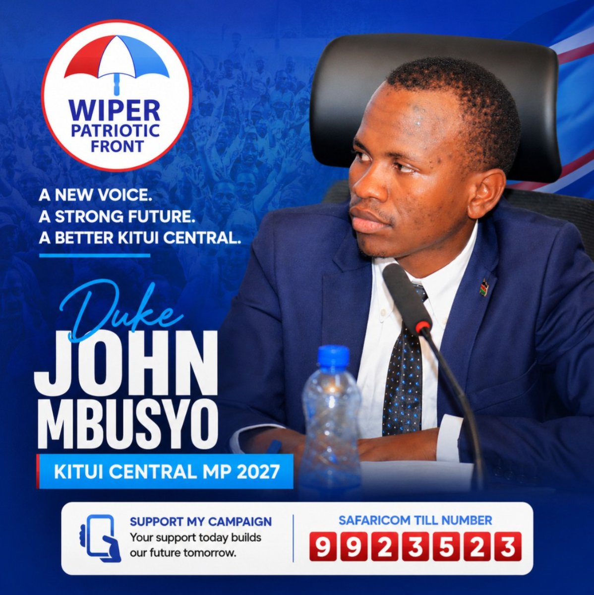mbusyo's tweet photo. For too long, Kitui Central has watched others move ahead while our young people carry degrees without jobs, our parents carry burdens without support, and our dreams carry the weight of broken promises.
Duke John Mbusyo — Kitui Central MP 2027
Support the movement: Till 9923523 https://t.co/68lL3DIaA9