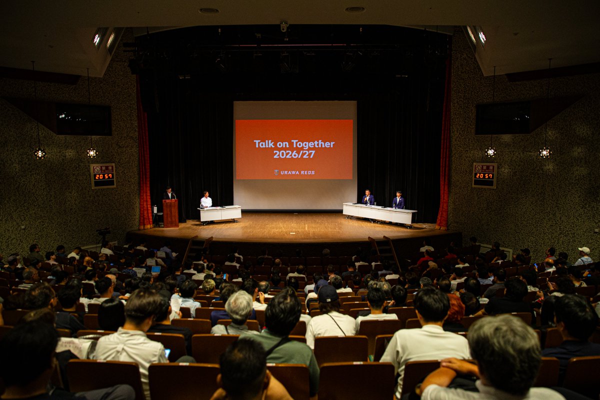 REDSOFFICIAL's tweet photo. 7/28、埼玉会館小ホールで「浦和レッズ Talk on Together 2026/27」が開催さ���ました。

当日のレポートはこちら📝
https://t.co/PLLgPQIuva

#urawareds #浦和レッズ https://t.co/OElhbZNiPp