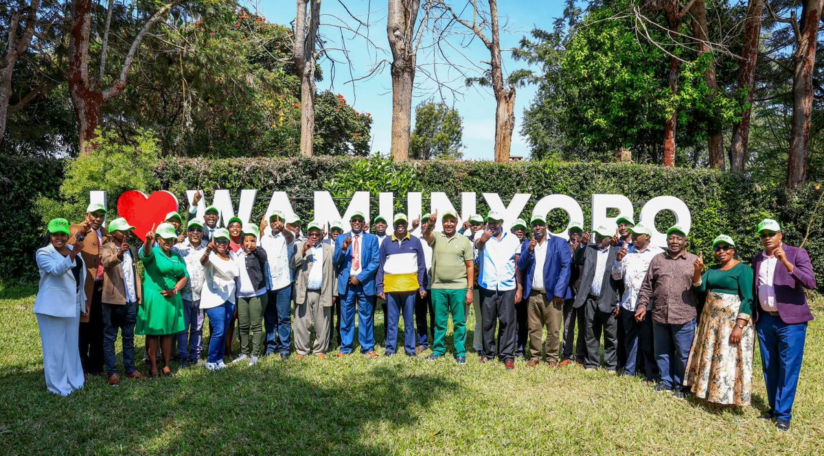 rigathi's tweet photo. Gather All scatter None. 

This morning, at Wamunyoro Residence, I have received Hon. Kago Wa Lydia who is former Member of Parliament for Githunguri Constituency into the DCP party, the party of the moment and the future. 

He has told me that the people of Githunguri have instructed him to vie for the seat as member of parliament under the DCP party. 

I have assured him of free and fair nominations and urged him to go on an overdrive in recruitment of member to the party.

The Future is Green.