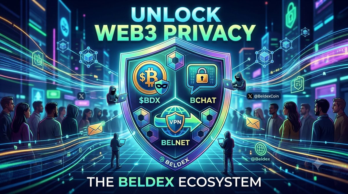 dnngomusi5's tweet photo. Defend your digital privacy in Web3! 🛡️ 

@BeldexCoin  ecosystem provides anonymous $BDX transactions, 
BChat (encrypted messaging), &amp; BelNet (dVPN). Privacy is non-negotiable! 🌐 #Beldex #Web3‌‌ https://t.co/lSbDeMcPuV