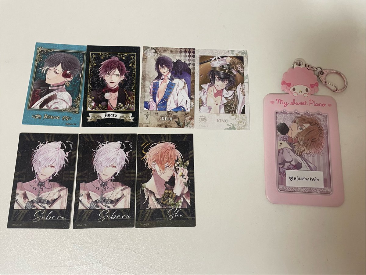 uluchankoko's tweet photo. 【交換/譲渡】DIABOLIK LOVERS ディアラバ　ポラ風カード　クリアカード

譲)画像のもの
(画像2のみ買取可)

求)同異種 コウ

郵送>手渡し または、pay×2
お気軽にお声がけ下さいませ。 https://t.co/pYc26f1Ta2