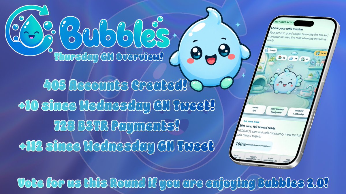 Bubbles2Earn tweet picture