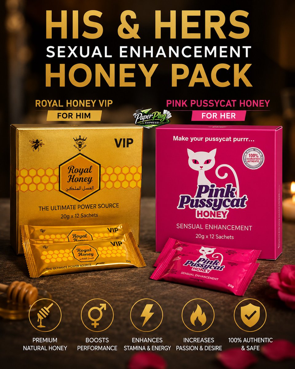 PaperPlugExpres's tweet photo. His &amp; Hers Honey Packs available for adults seeking a discreet intimate wellness option 🍯  From Ksh. 600 
https://t.co/z7aCtNygpW
Use only as directed.
#HoneyPacksKenya #IntimateWellness #PaperPlugExpress https://t.co/U2IXDSWufr