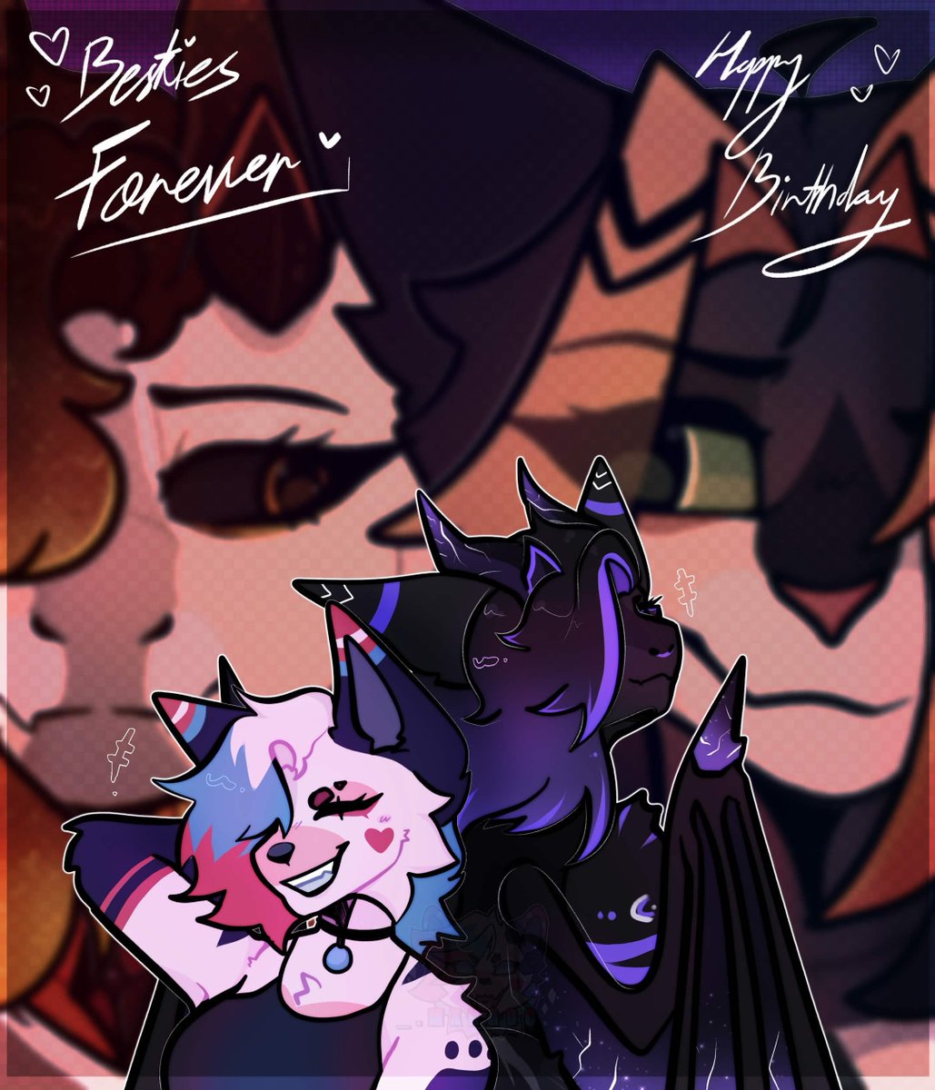 __mxng00__'s tweet photo. BESTIE BIRTH (I FORGOT TO POST YESTERDAY) 
#oc #ocart #art #furryart #furry https://t.co/6n1PicB0Nc