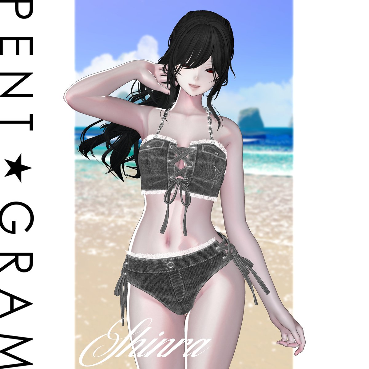 PENTAGRAM_meta's tweet photo. ！SALE！Denim bikini （森羅、ルミナ対応）販売開始
https://t.co/xj6RgDKwQf

発売記念SALE！
本日7月30日から31日が終わるまで300円引きの900円でお求め頂けます！

#VRChat #booth_pm #PENTAGRAM https://t.co/bXrRDGLdfh