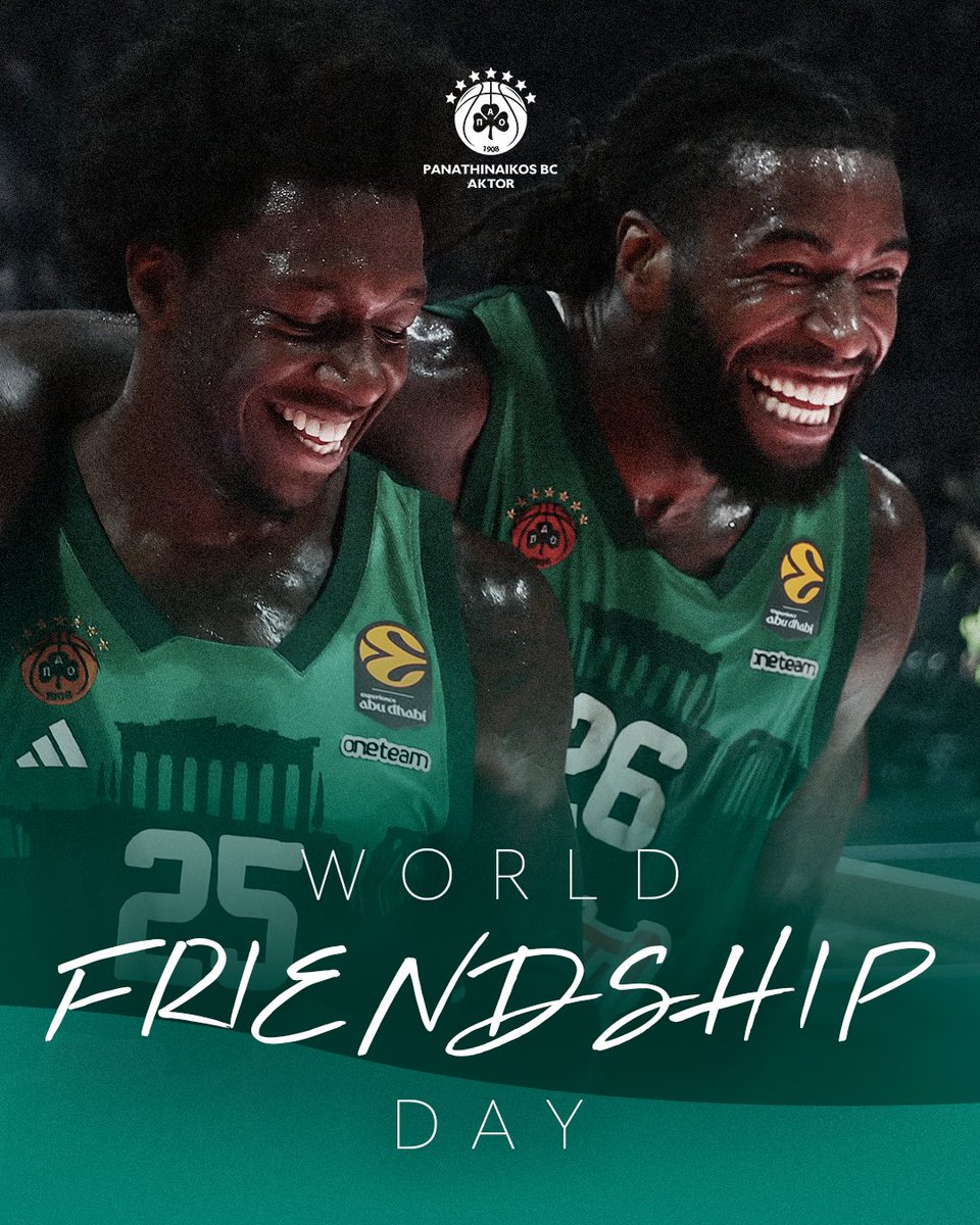 Paobcgr's tweet photo. 30th July: International Day of Friendship 💚

It's about the feeling of belonging to a group!

Building memories and bonds that may last a lifetime!

Happy friendship day everyone!

#WeTheGreens #paobcaktor https://t.co/UNBfSxWyqg