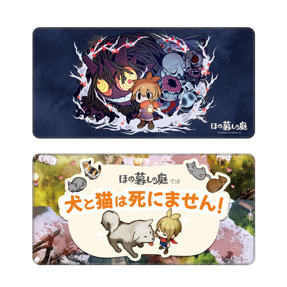 denfaminicogame's tweet photo. 『ほの暮しの庭』から「犬と猫は死にません」デスクマットが登場。ヴィレヴァン限定コラボグッズとして8月16日まで受注販売中
https://t.co/pClmTOYDAB

「おスギと鬼丸」Tシャツのほか、「大切なお知らせ」「掟」をデザインしたステッカー、アクリルジオラマ、POCOPOCOなどもラインナップ https://t.co/0POwK5BAjJ