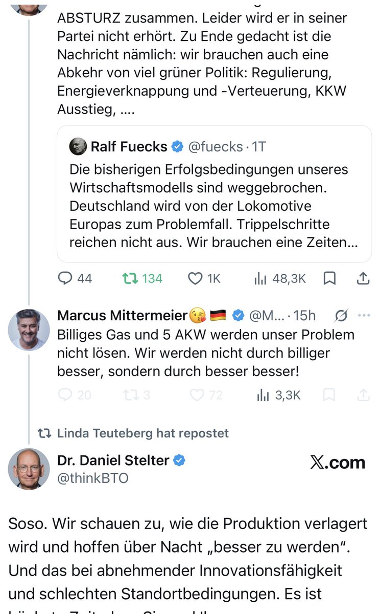 ulfposh's tweet photo. dass eine provinz kulturbetriebsnudel irgendwelchen unternehmern auch nur irgendwas erklären will und darf in dieser republik, zeigt, wie kaputt die ökonomischen debatten hierzulande sind. 

bitter auch für die intelligenten linken: das sind eure leute: ignorant &amp; vorlaut. https://t.co/N4Lmqf8O34