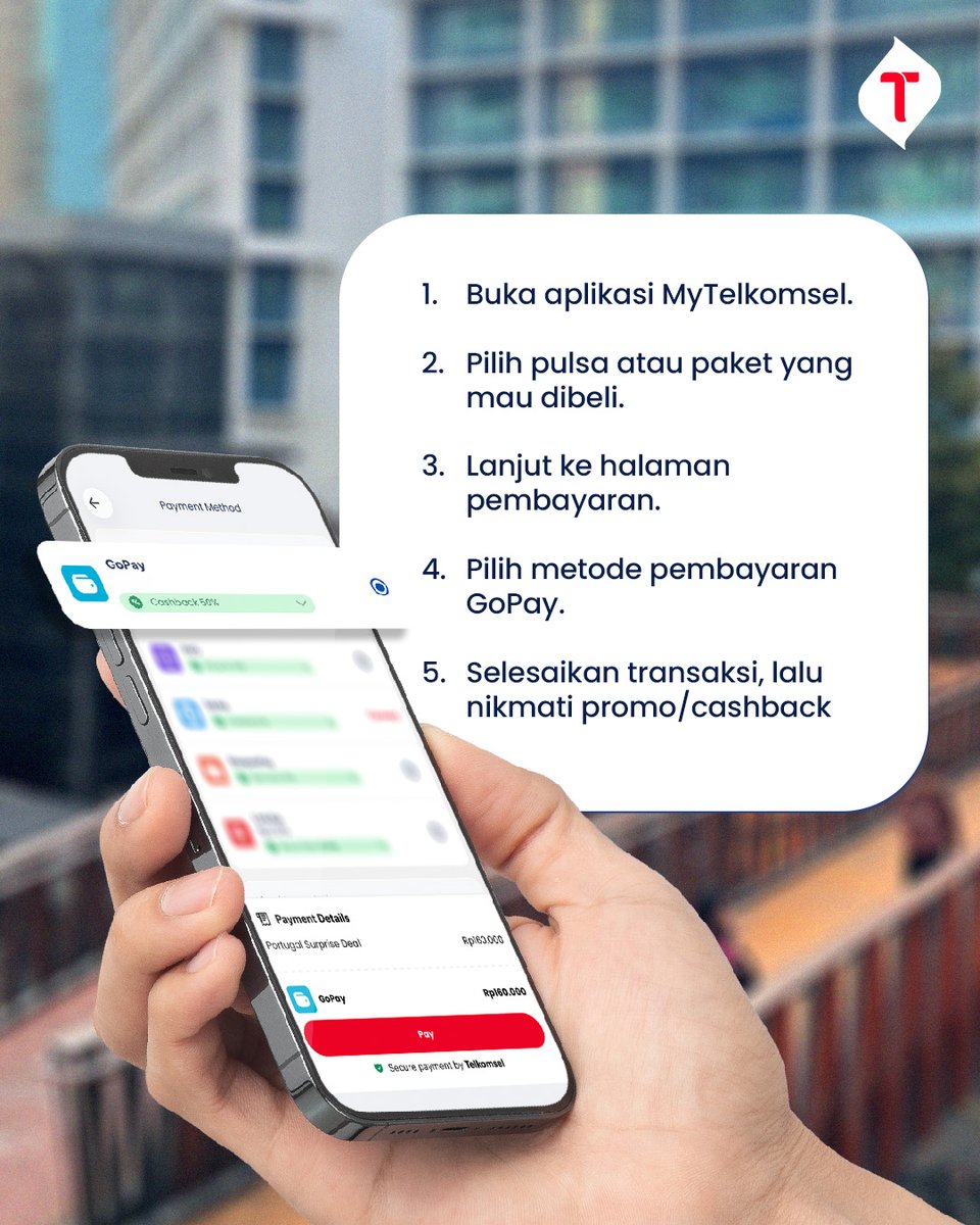 MyTelkomselApp's tweet photo. Yuk, cek promonya di MyTelkomsel dan jangan sampai kelewatan! π #IniItuMakinGampang #Gopay https://t.co/3uTGUGRJwt